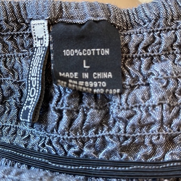 Passport Chambray Snap Front Halter Top/Dress. D/66/A1276 - Picture 5 of 5